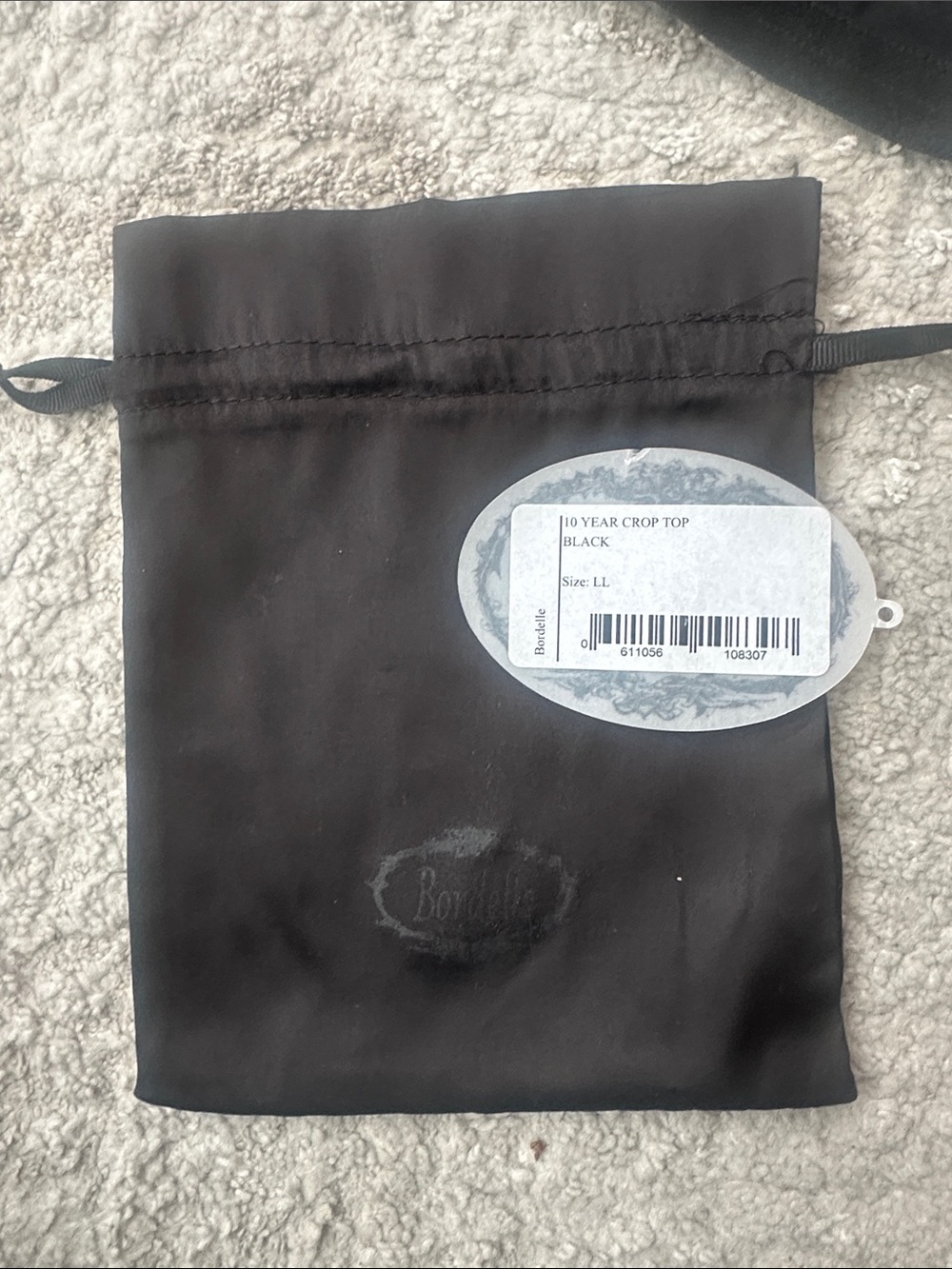 Bordelle Black 10 Year Crop Top/Nala Bra LL NWT NIB - Picture 7 of 10